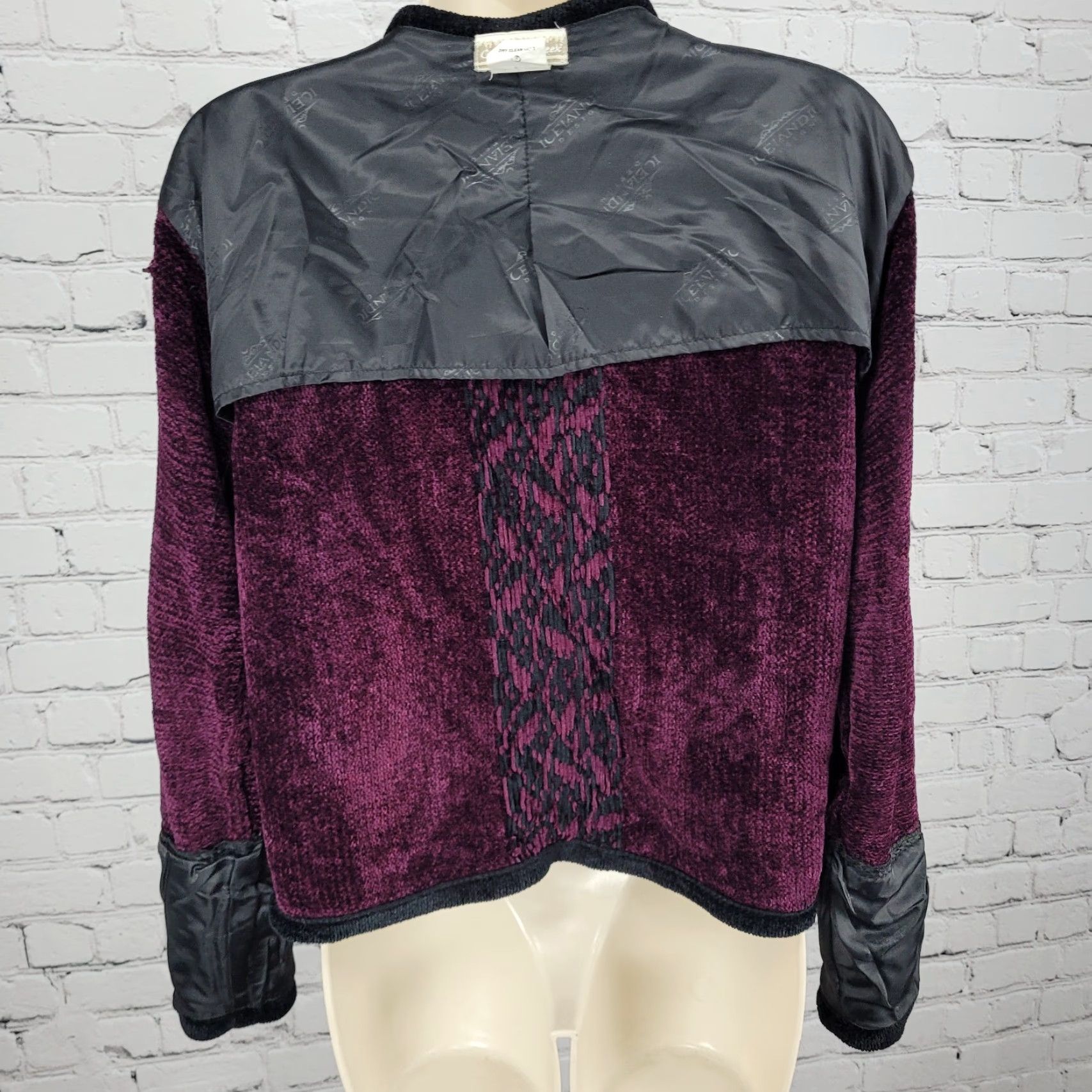 Coldwater Creek Coldwater Creek Purple Velvet Floral Embroidered Full Zip Jacket Small S Size S / US 4 / IT 40 - 5 Thumbnail