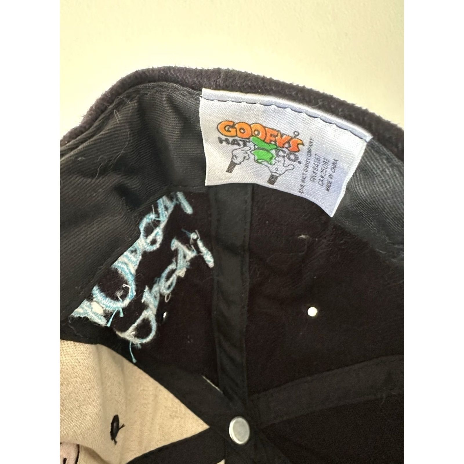 Disney VINTAGE Dopey Hat Cap Snapback Black Embroidered Goofy's Hat Co NWOT Baseball Cap Unisex Adults 90s Disney Theme Dopey GOOFY'S HAT CO Cap Size ONE SIZE - 5 Thumbnail