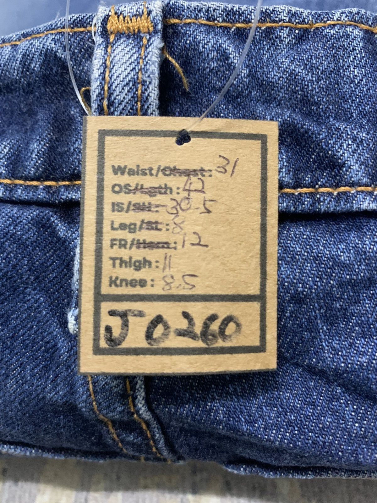 Levi's Vintage LEVIS 605 Orange Tab Distressed Jeans Ghost Pocket Size US 31 - 14 Thumbnail