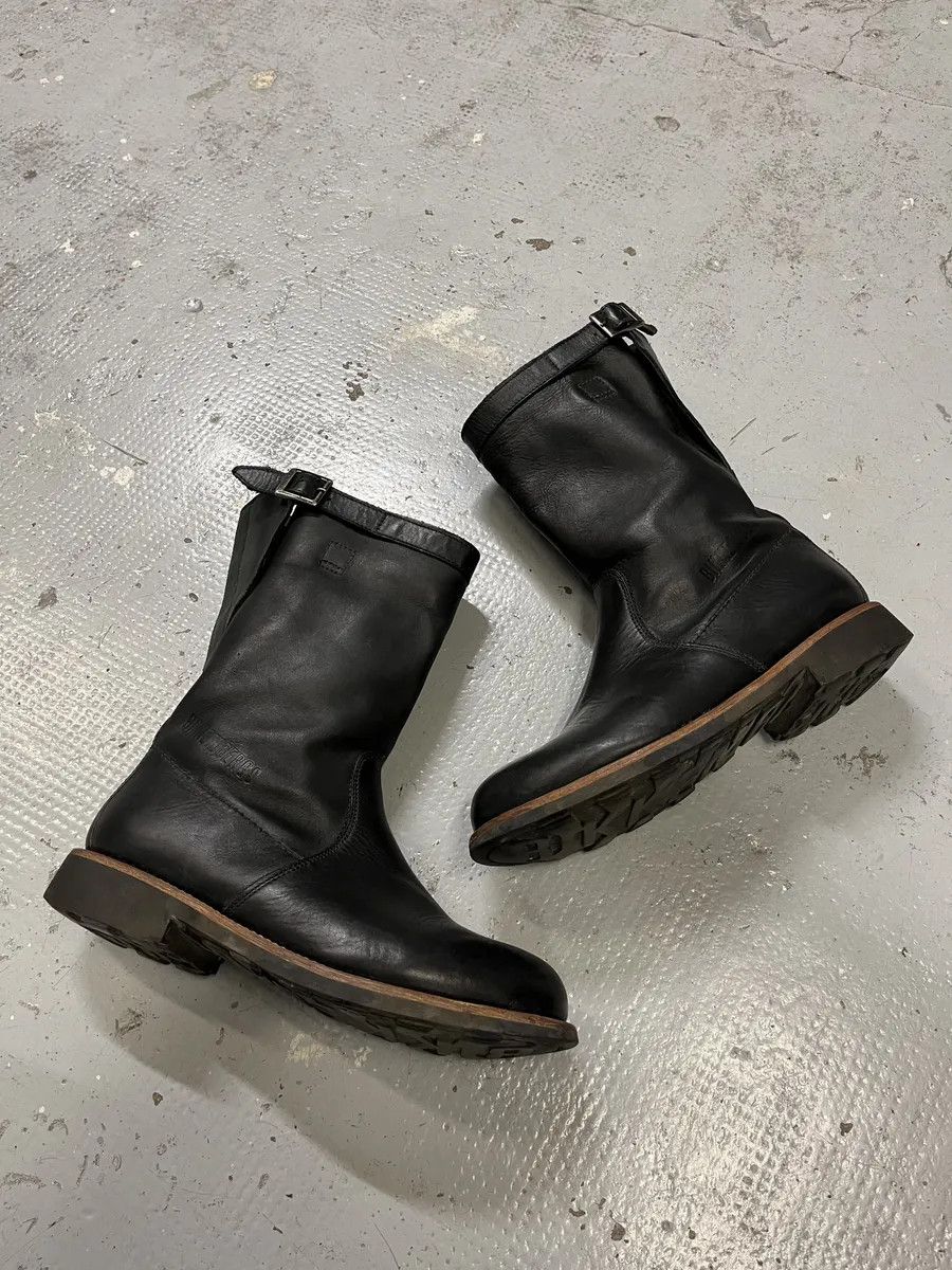 Dirk Bikkembergs 2000s Dirk Bikkembergs Black Ankle Leather Boots Size US 8 / IT 38 - 4 Thumbnail
