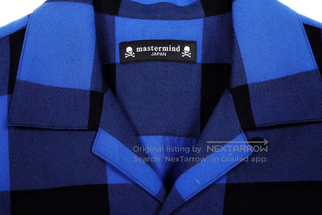 Mastermind Japan mastermind Japan 20SS Blue Black Check Shirt. Size US S / EU 44-46 / 1 - 5 Thumbnail