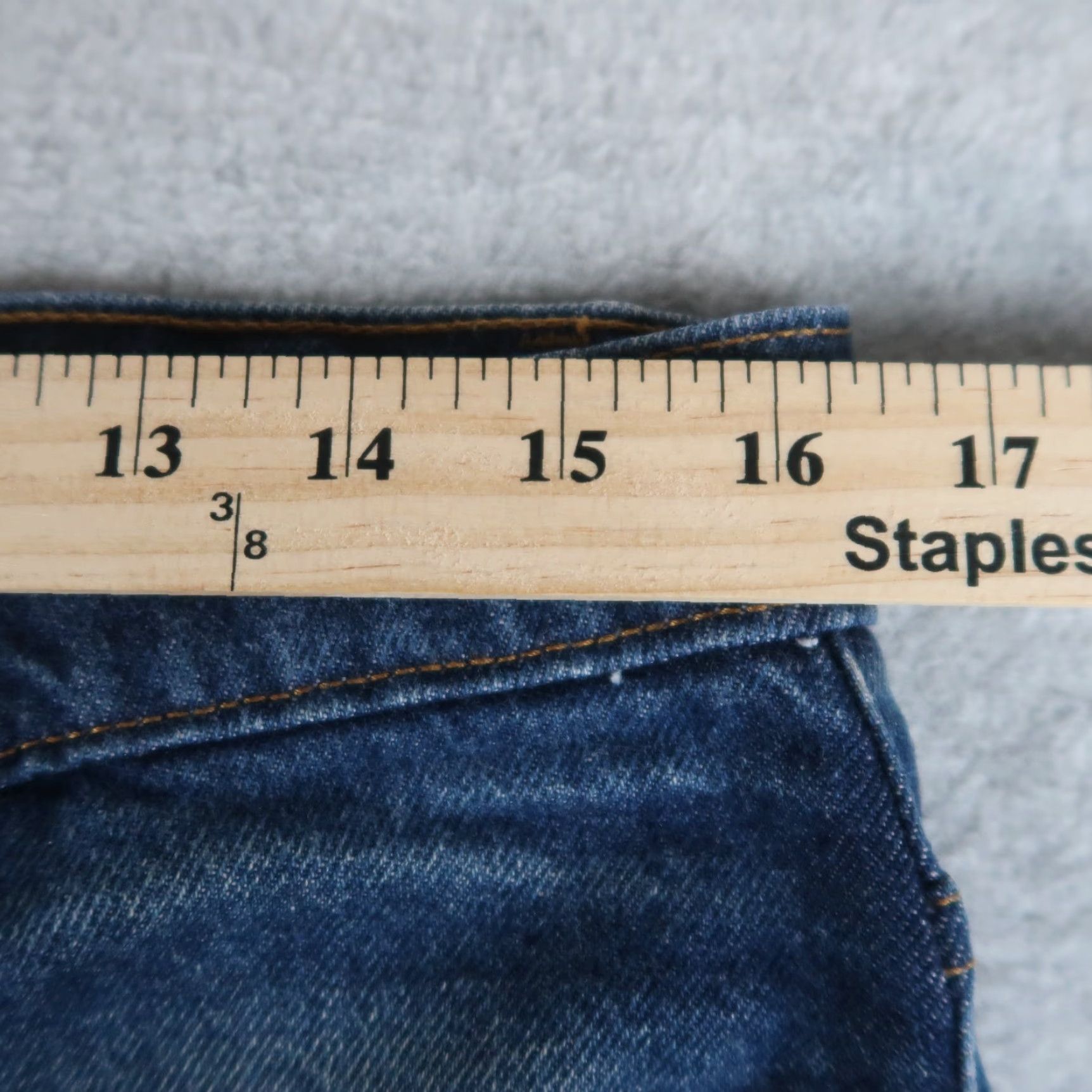 Levi's VINTAGE Levi’s 517 Bootcut Jeans Denim Moon 90s USA Mens Blue 34x30 Regular Size US 34 / EU 50 - 6 Thumbnail