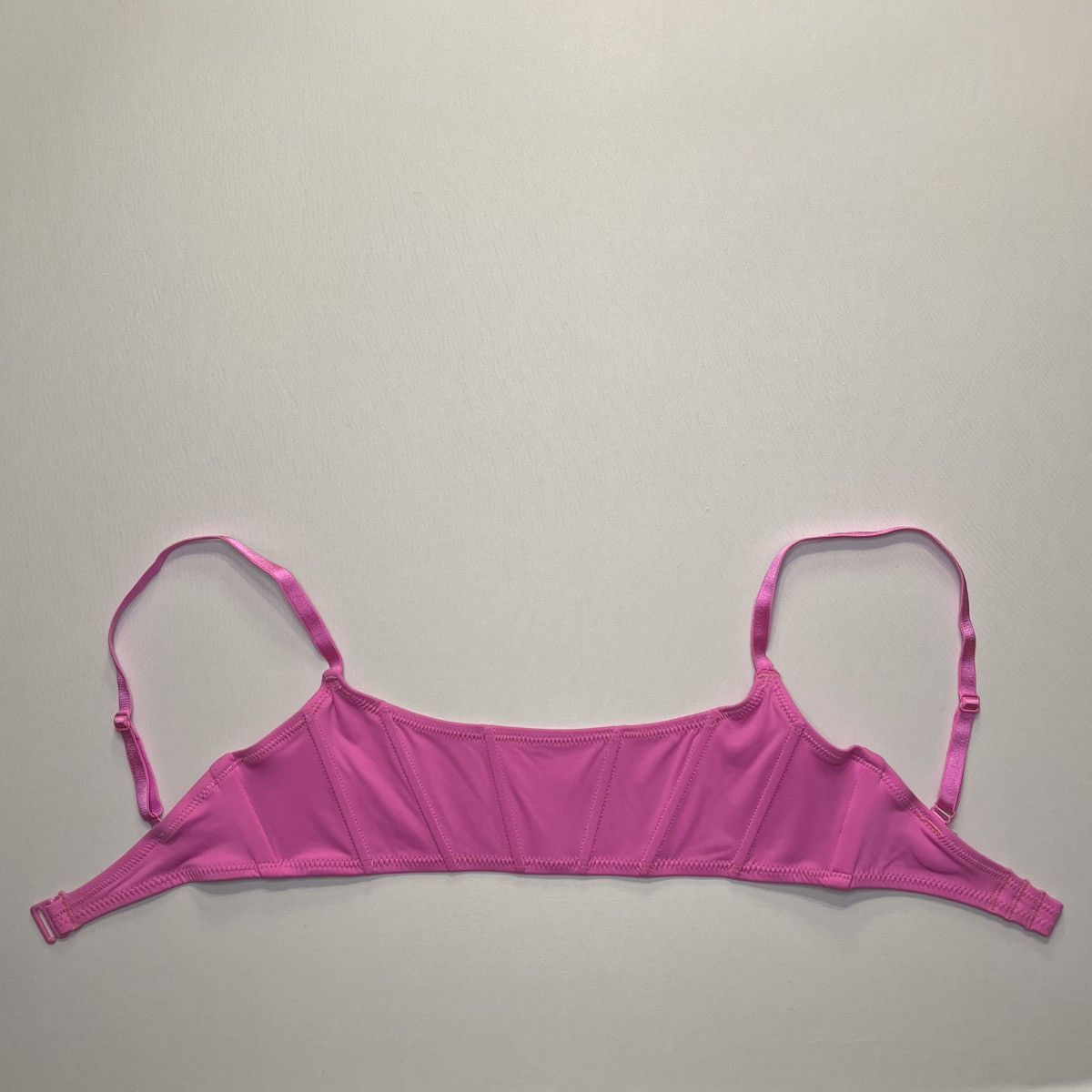 SKIMS SKIMS Signature Swim Corset Bikini Top Neon Orchid NWT XS Size XS / US 0-2 / IT 36-38 - 9 Thumbnail