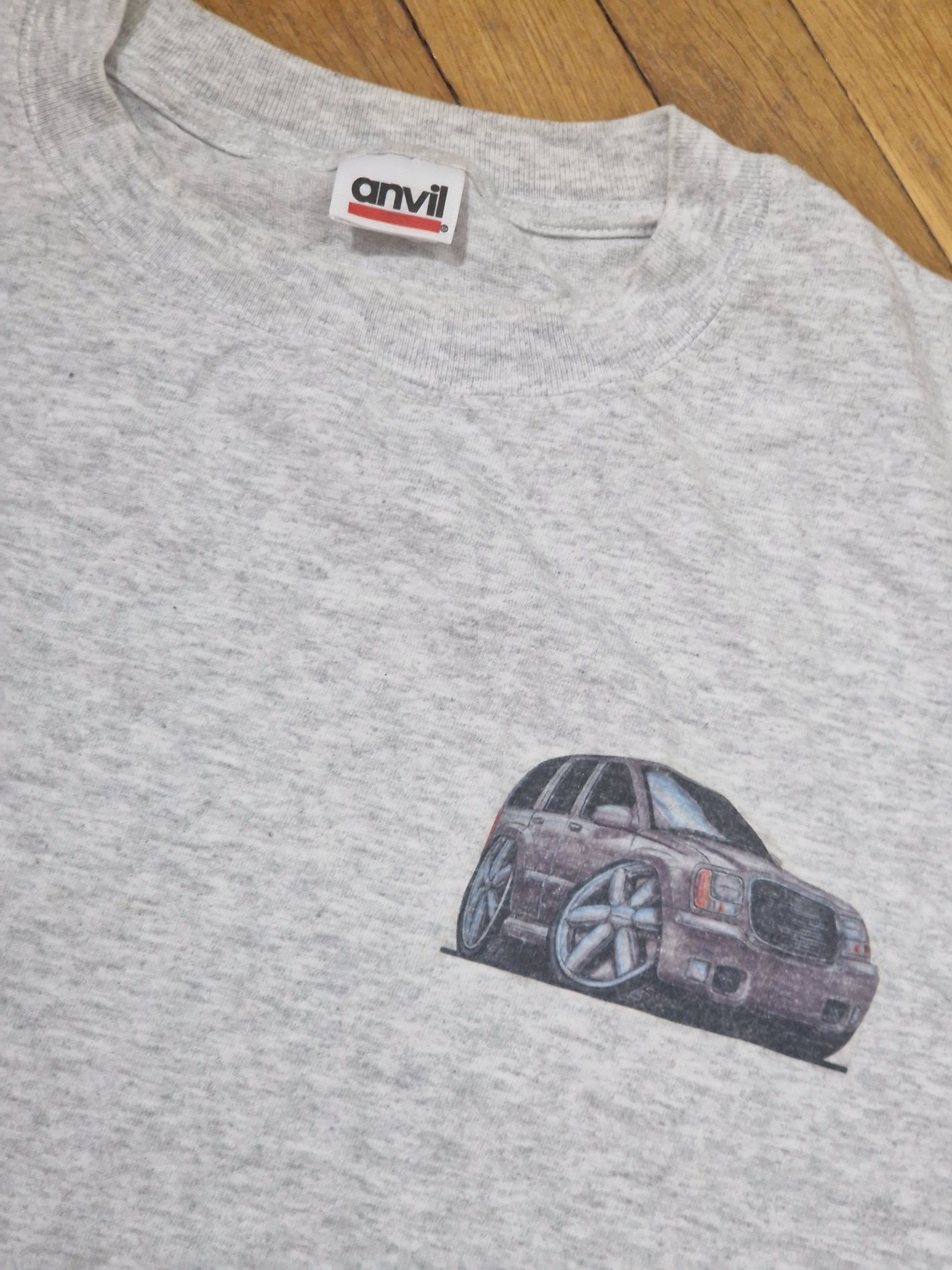 Vintage Vintage Car Print T-shirt Anvil 90s 00s T shirt Size US XXL / EU 58 / 5 - 2 Thumbnail