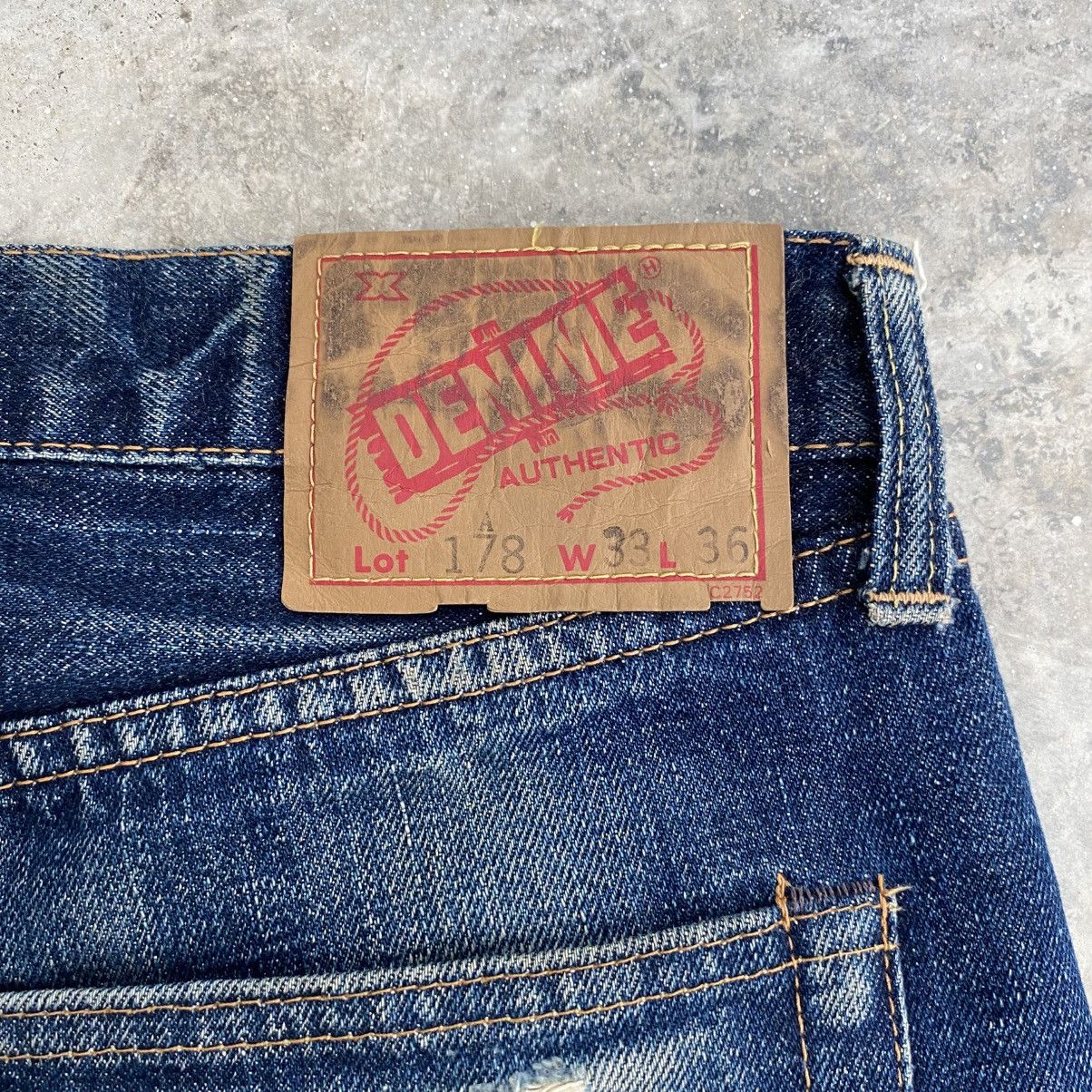 Denime Vintage 90’s Denime Japan Faded Blue Selvedge Jeans Size US 32 / EU 48 - 16 Thumbnail
