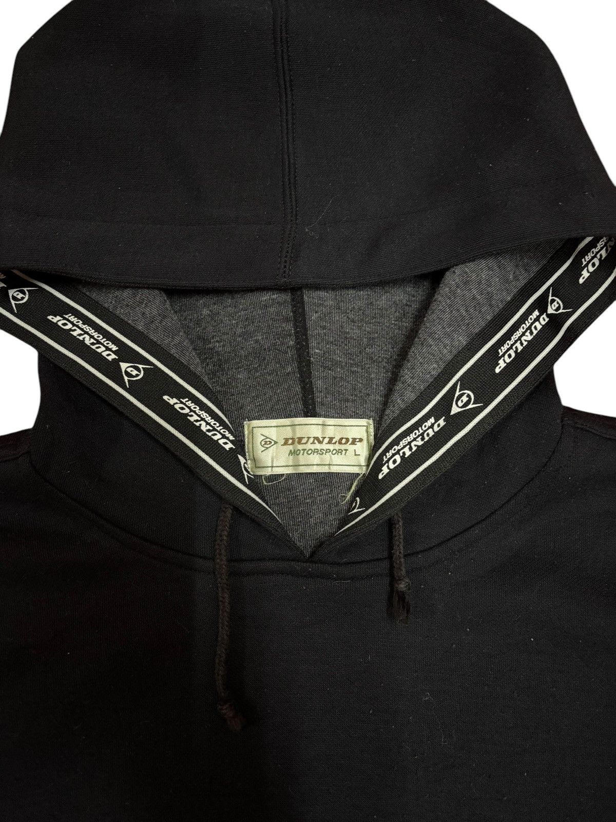 Dunlop × Japanese Brand 90s Vtg Dunlop Motorsport Pull Over Hoodie Size US L / EU 52-54 / 3 - 8 Thumbnail