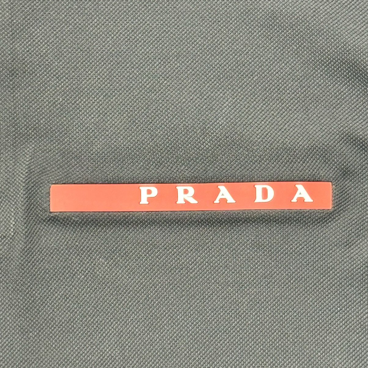 Prada Prada Linea Rossa Beyond The Line Pique Polo Shirt Black Size US S / EU 44-46 / 1 - 3 Thumbnail
