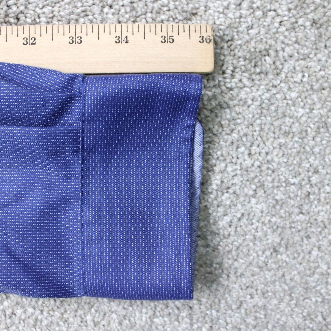 Joseph Abboud Joseph Abboud Shirt Mens 3XLT XXXL-Tall Blue Non-Iron 100% Cotton Long Sleeve Long Sleeve Shirt (Geometric) Mens Blue 3XLT XXXL-Tall Size US XXL / EU 58 / 5 - 7 Thumbnail