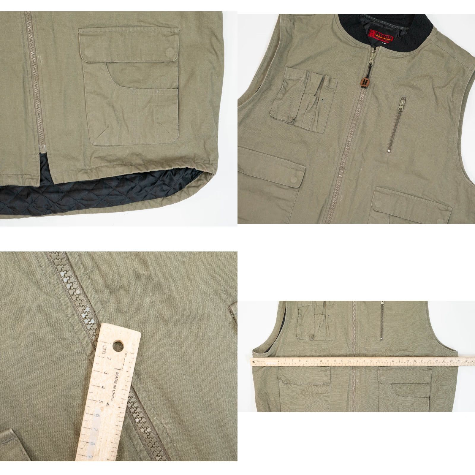 Wrangler VINTAGE Wrangler Vest Mens 3XL Olive Plaid Lined Western Outdoors Riggs Workwear Size US XXL / EU 58 / 5 - 8 Thumbnail