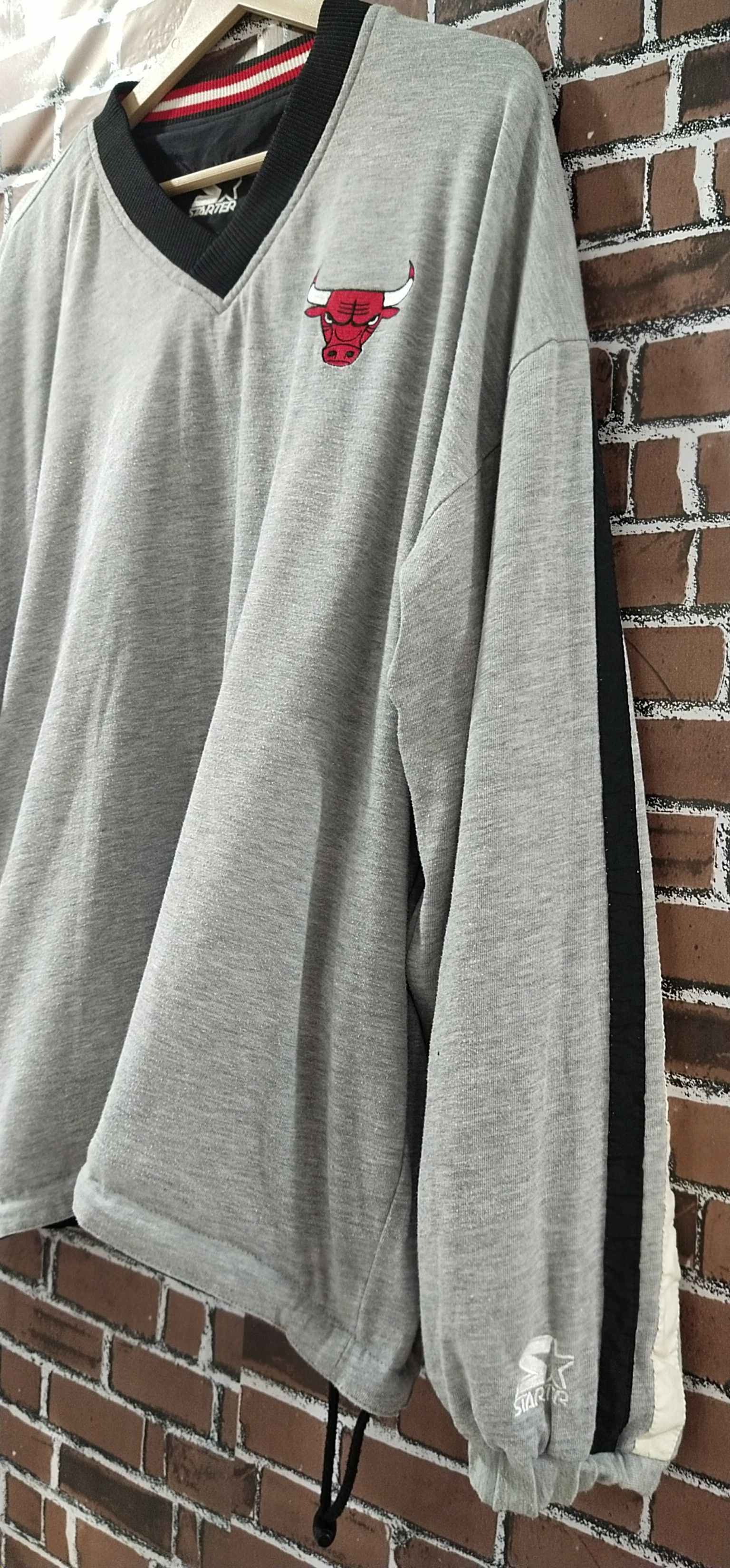 👺Final Drop Rare 2 in 1Sweater Chicago Bulls x Starter