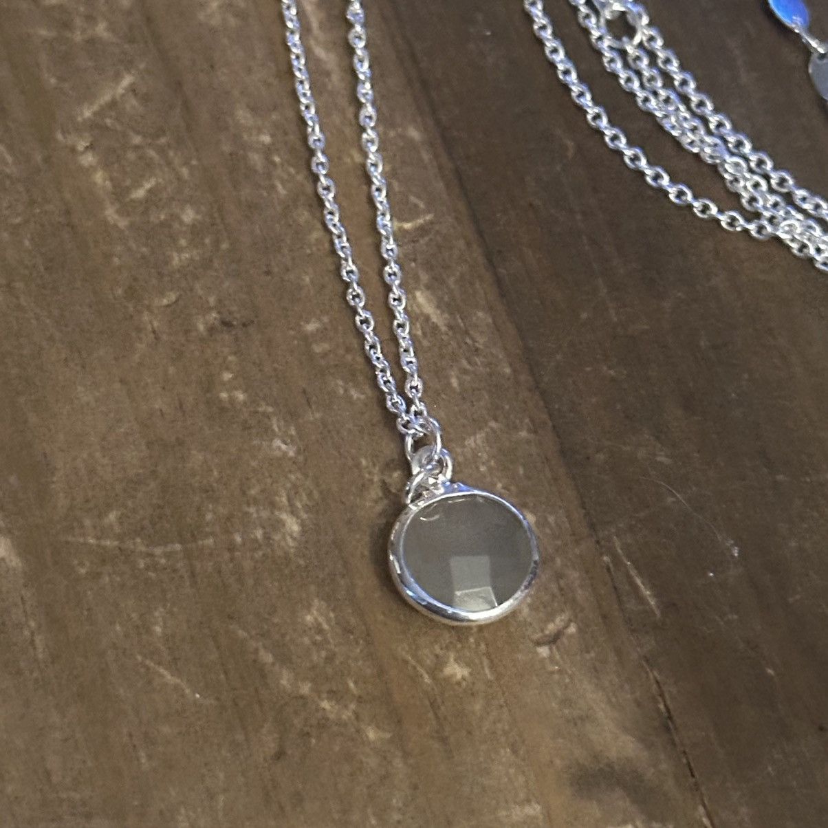 Other Long silver tone multi strand pendant necklace Size ONE SIZE - 3 Thumbnail
