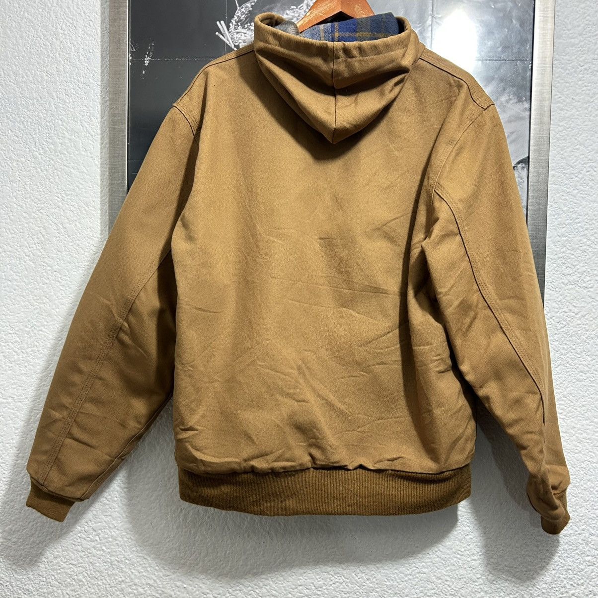 Carhartt 1997 Carhartt Duck Active Camel Flannel Very Rare Size US L / EU 52-54 / 3 - 3 Thumbnail