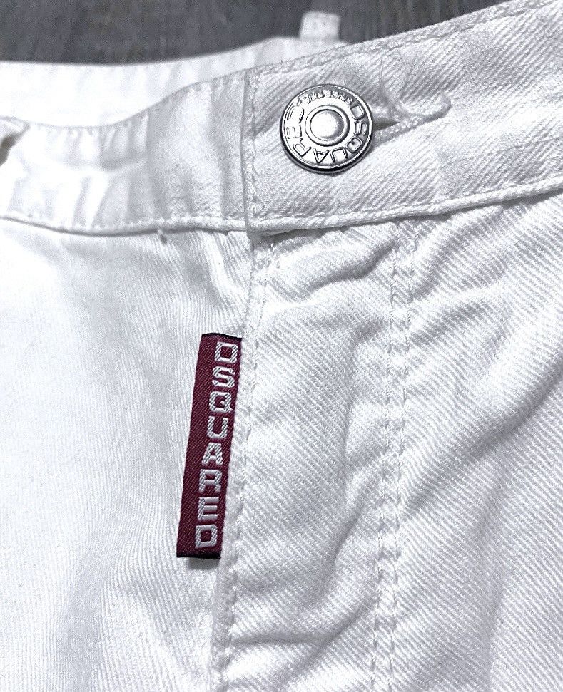 Dsquared2 Dsquared2 Archival SS'08 White Denim Shorts Vintage Jeans Size US 34 / EU 50 - 4 Thumbnail