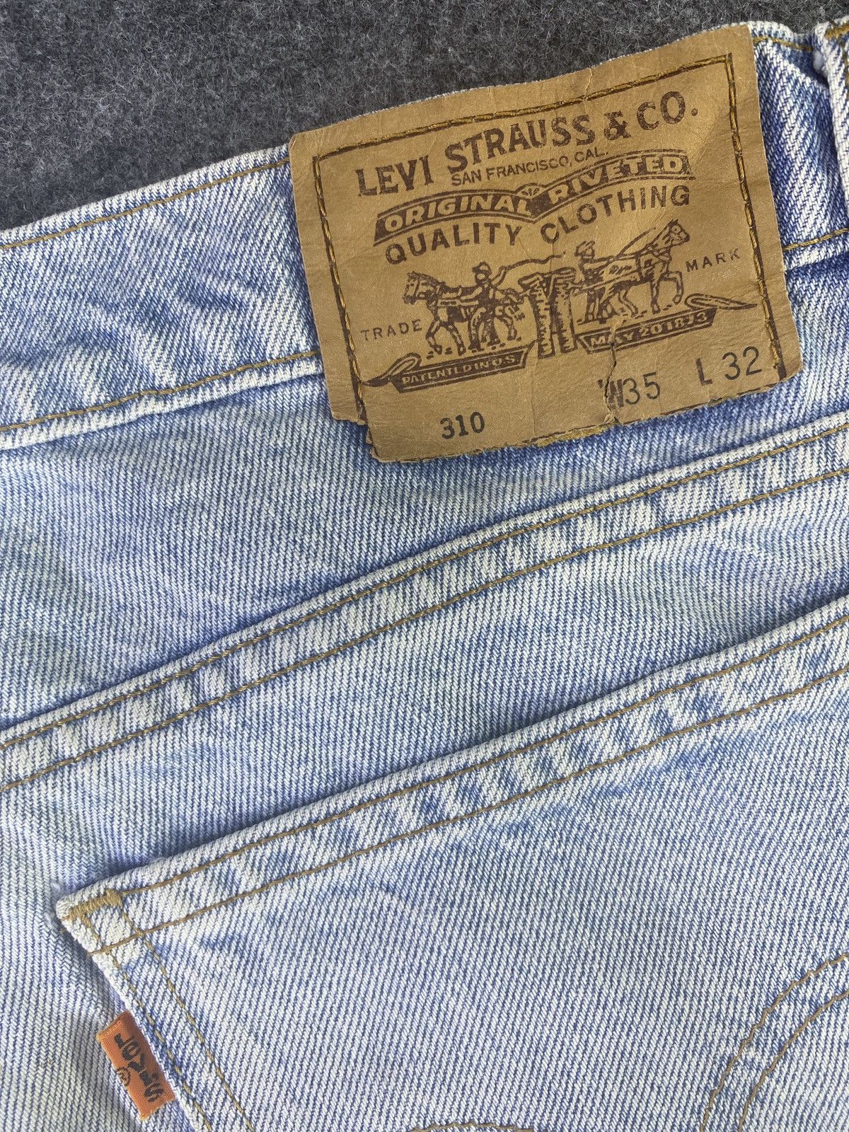 Jean × Levi's × Vintage Vintage Levis 310 Distress Blue Wash Jeans- J925 Size US 34 / EU 50 - 10 Thumbnail
