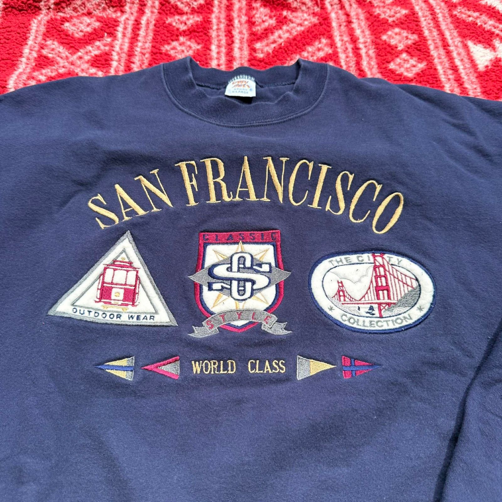 Other Vtg 90s Crazy Shirts Hawaii San Francisco Sweatshirt Size US XL / EU 56 / 4 - 10 Thumbnail