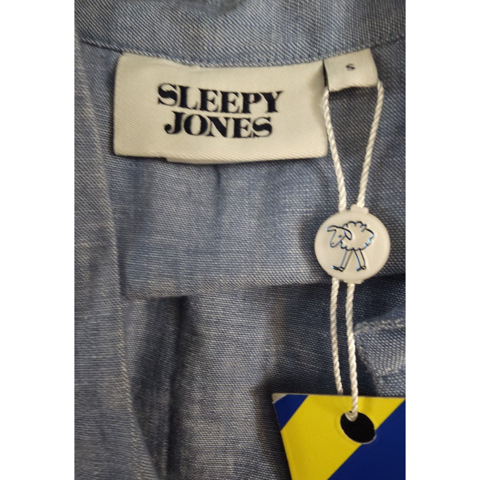 Sleepy Jones Sleepy Jones Hesse Kaftan Chambray Blue Long Dress $228 Size S / US 4 / IT 40 - 4 Thumbnail