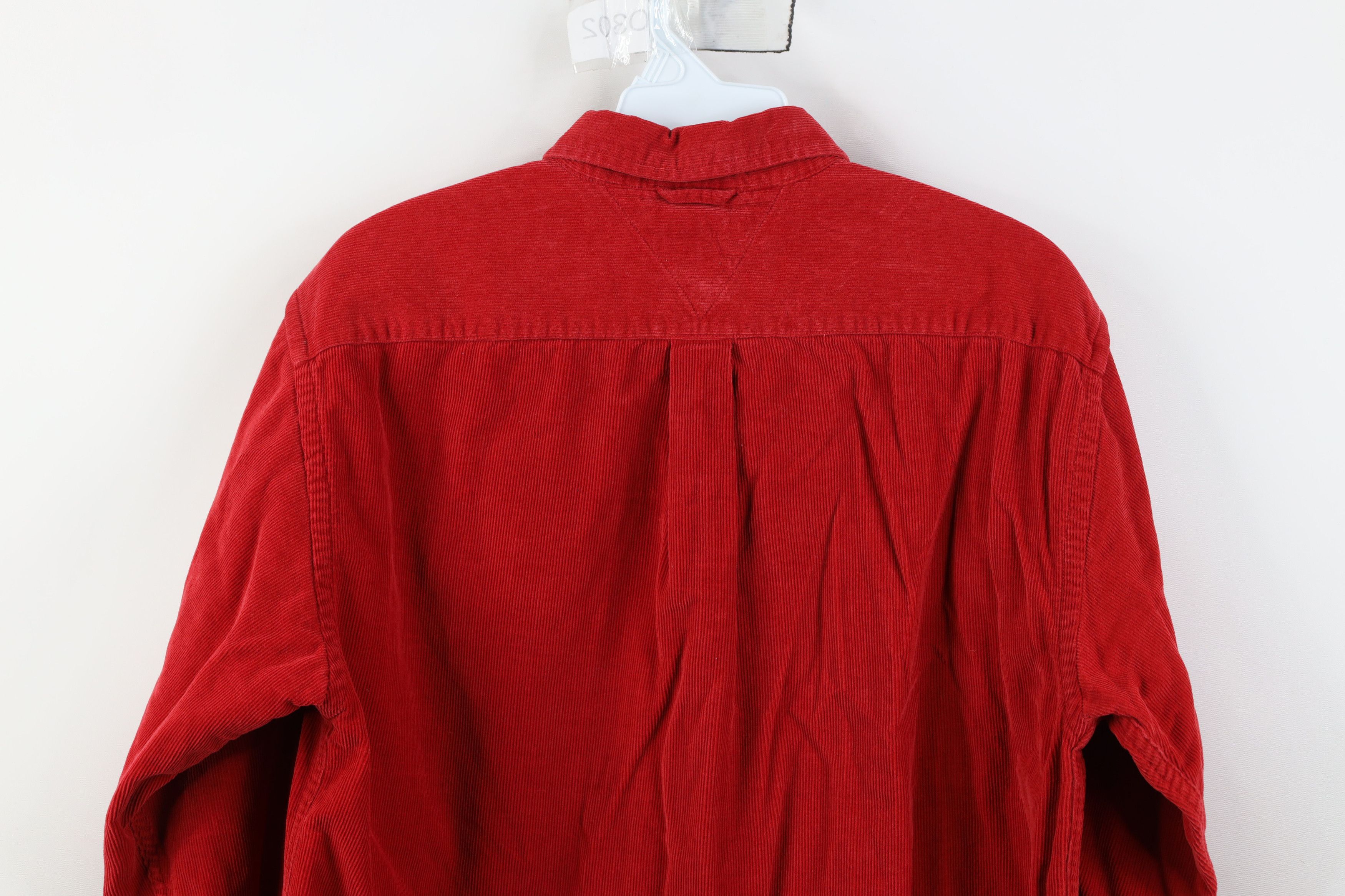 Tommy Hilfiger Vintage 90s Tommy Hilfiger Collared Button Down Shirt Red Size US S / EU 44-46 / 1 - 14 Thumbnail