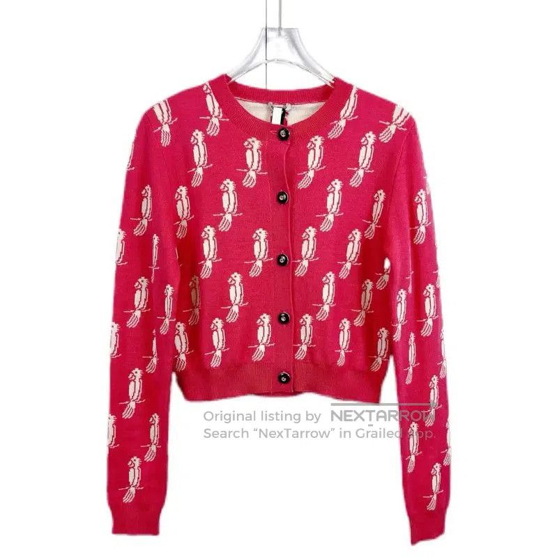 Miu Miu Miu Miu Red Sweater for Spring and Autumn . Size S / US 4 / IT 40 - 1 Thumbnail
