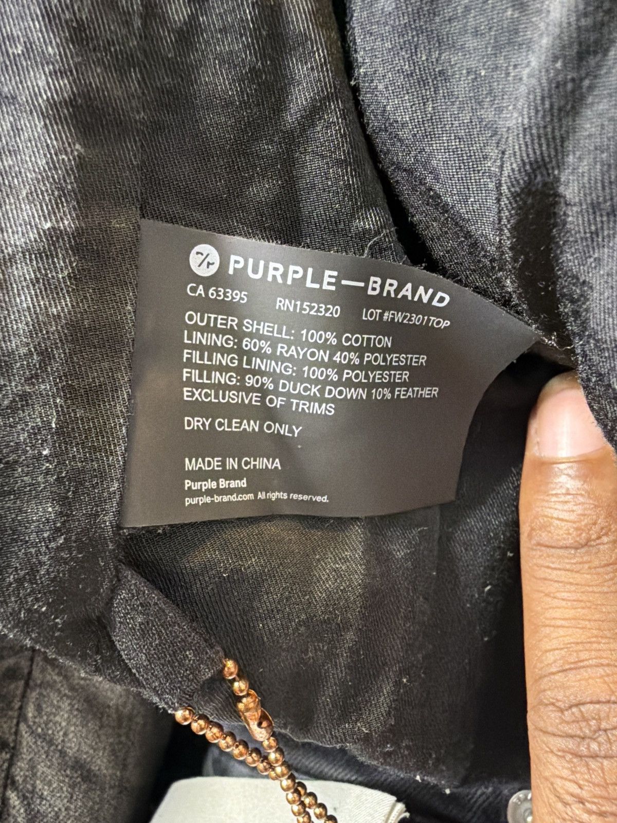 Purple Brand Purple Brand Demin Puffer Coat Size US M / EU 48-50 / 2 - 7 Thumbnail