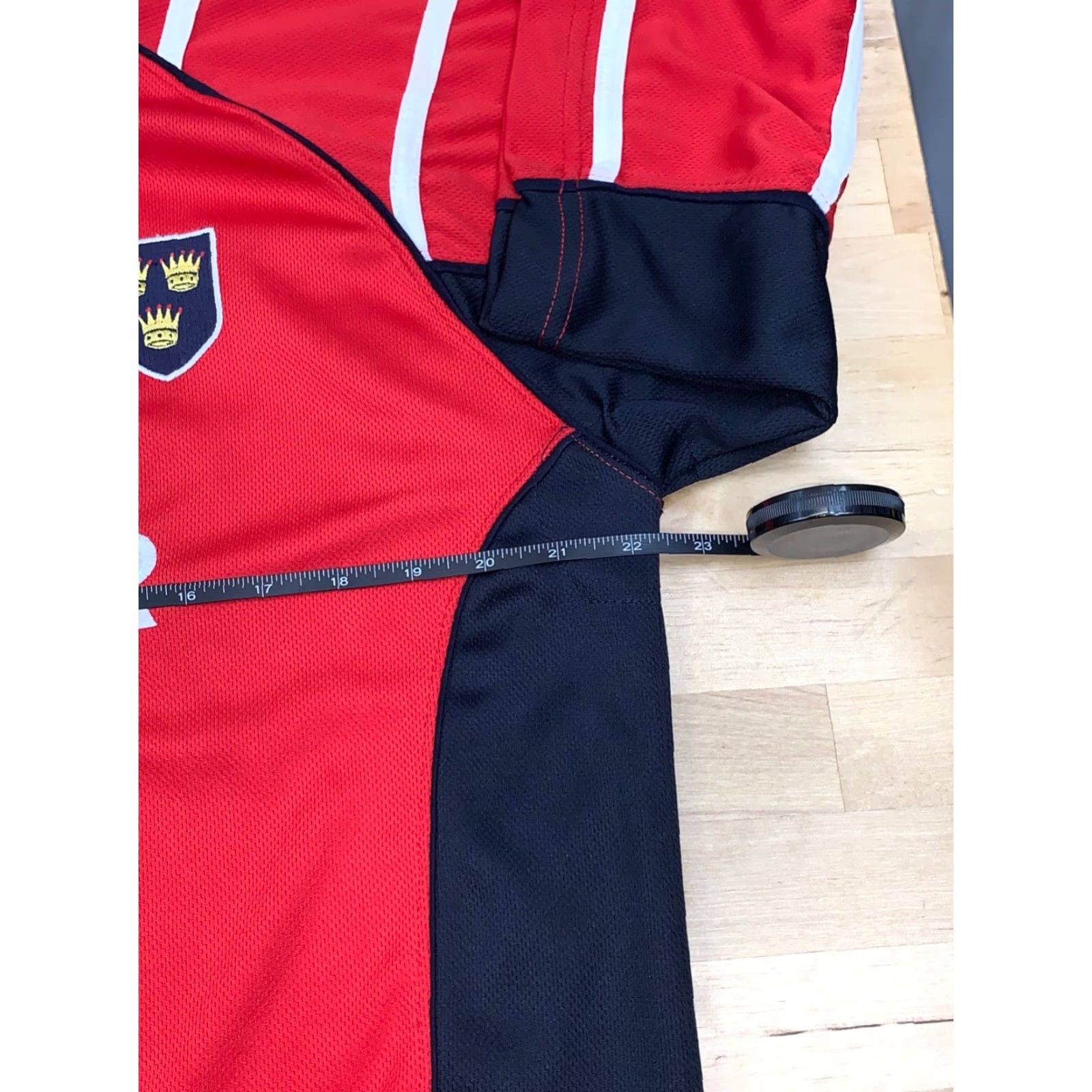 Vintage Live For Rugby Henley Shirt M Red Embroidered Munster #5618 Size US M / EU 48-50 / 2 - 5 Thumbnail