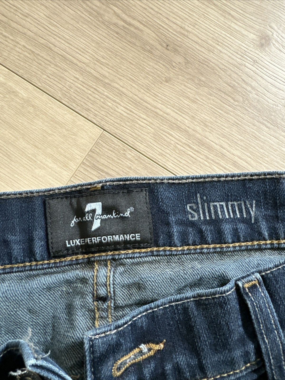7 For All Mankind Seven For All Mankind Slimmy Jeans Men's 38 Blue Stretch Size US 38 / EU 54 - 4 Thumbnail