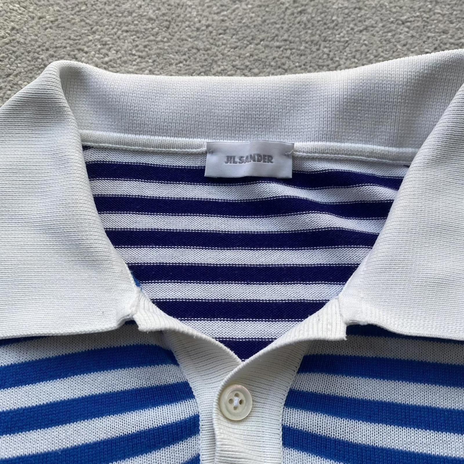 Jil Sander Jil Sander Striped Polo Shirt. Size US M / EU 48-50 / 2 - 4 Thumbnail