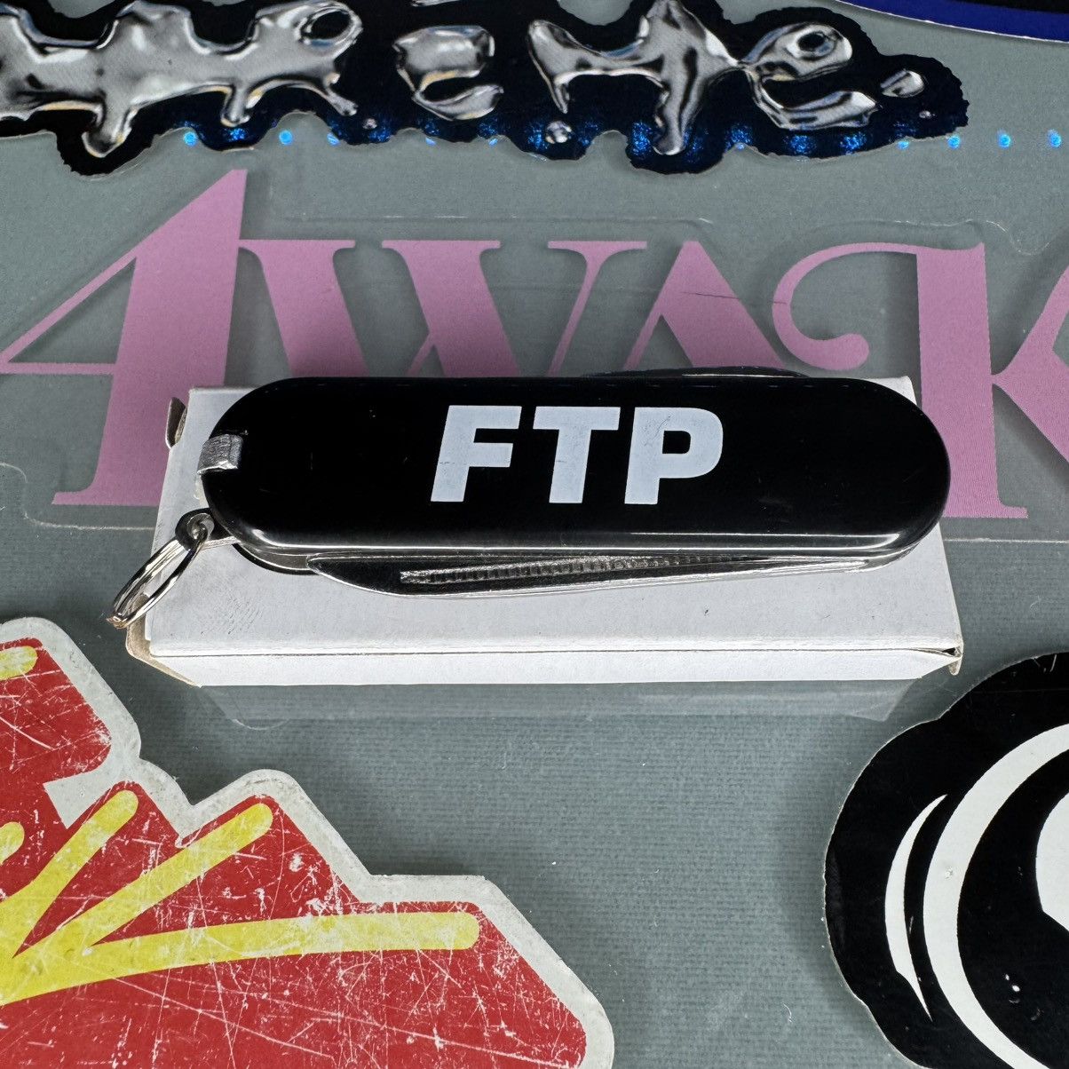 Fuck The Population FTP Logo Mini Utility Pocket Knife Black FUCKTHEPOPULATION Size ONE SIZE - 1 Thumbnail