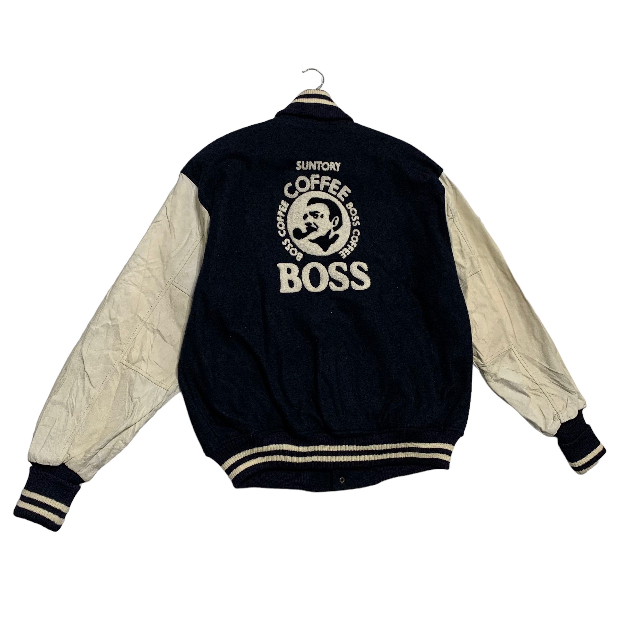 Japanese Brand Vintage Suntory Boss Coffee Varsity Jacket Size US XL / EU 56 / 4 - 6 Thumbnail