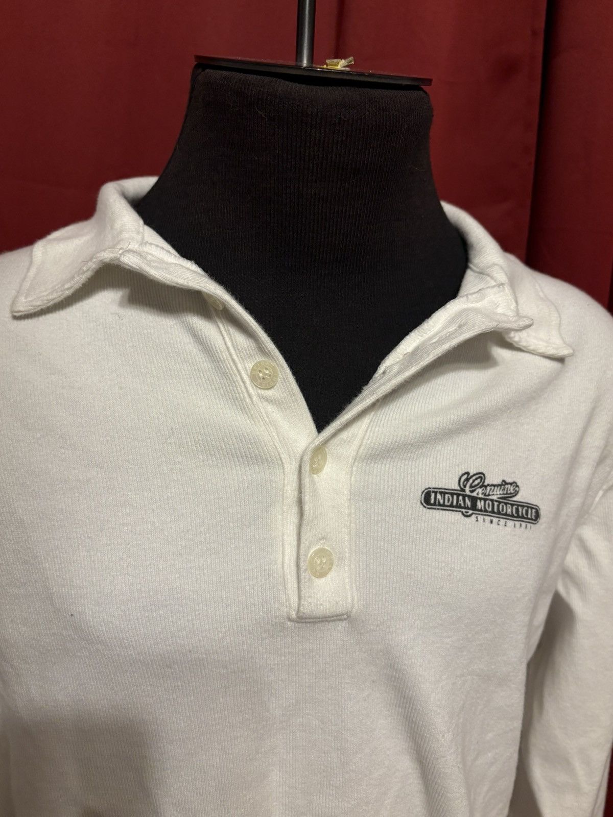 Indian Motorcycle Vintage Indian Motorcycle Shirt 90s Henley Long Sleeve Grail Size US XXL / EU 58 / 5 - 4 Thumbnail