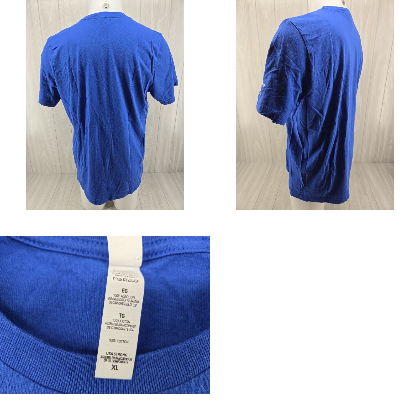 Vintage Boeing Logo Symbol Men's T-shirt XL Blue - Bella + Canvas Aero Aviation Shirt, Short Sleeve Crew Neck, Cotton, Regular Fit, Logo Accent Size US XL / EU 56 / 4 - 8 Thumbnail