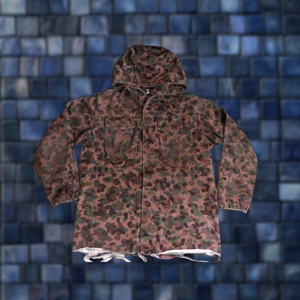 Vintage VINTAGE 60s Austrian KAZ Peadot Military Army Camo Button Parka Jacket Coat Mens L Size US L / EU 52-54 / 3 - 1 Thumbnail