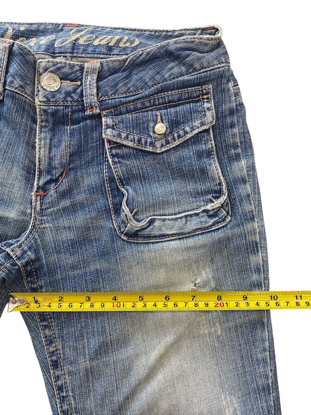XOXO Xoxo Jeans Faded Wash Style Flare Jeans Size 29" - 7 Thumbnail
