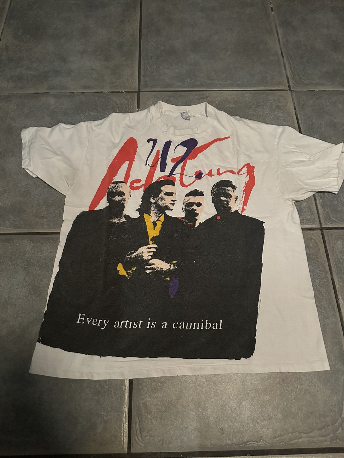 Band Tees 90s vintage U2 Tour tee Size US L / EU 52-54 / 3 - 1 Thumbnail