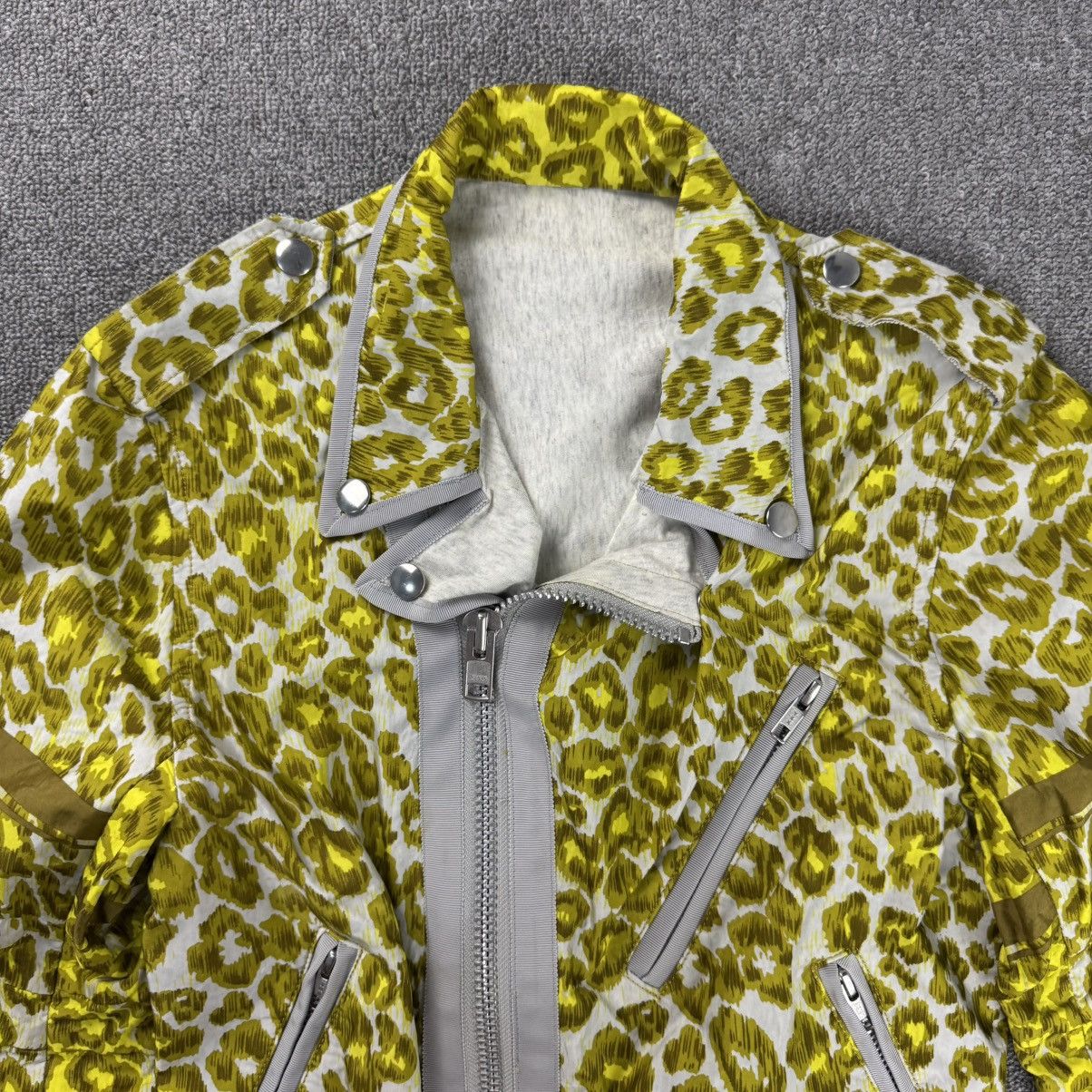 Sacai Sacai - Leopard Printed Asymmetrical Zip Up Belted Jacket Size S / US 4 / IT 40 - 8 Thumbnail