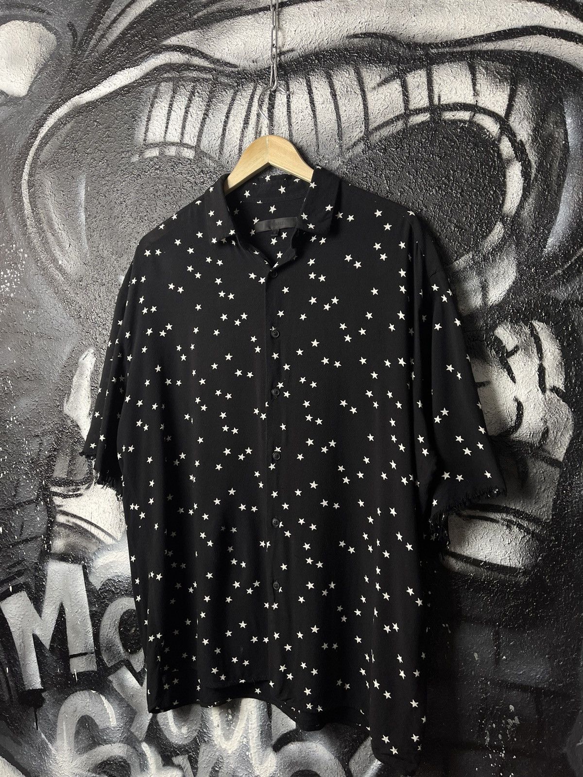 Other Mennace Distressed Short Sleeve Button Up Shirt Men’s Size M Size US M / EU 48-50 / 2 - 1 Thumbnail