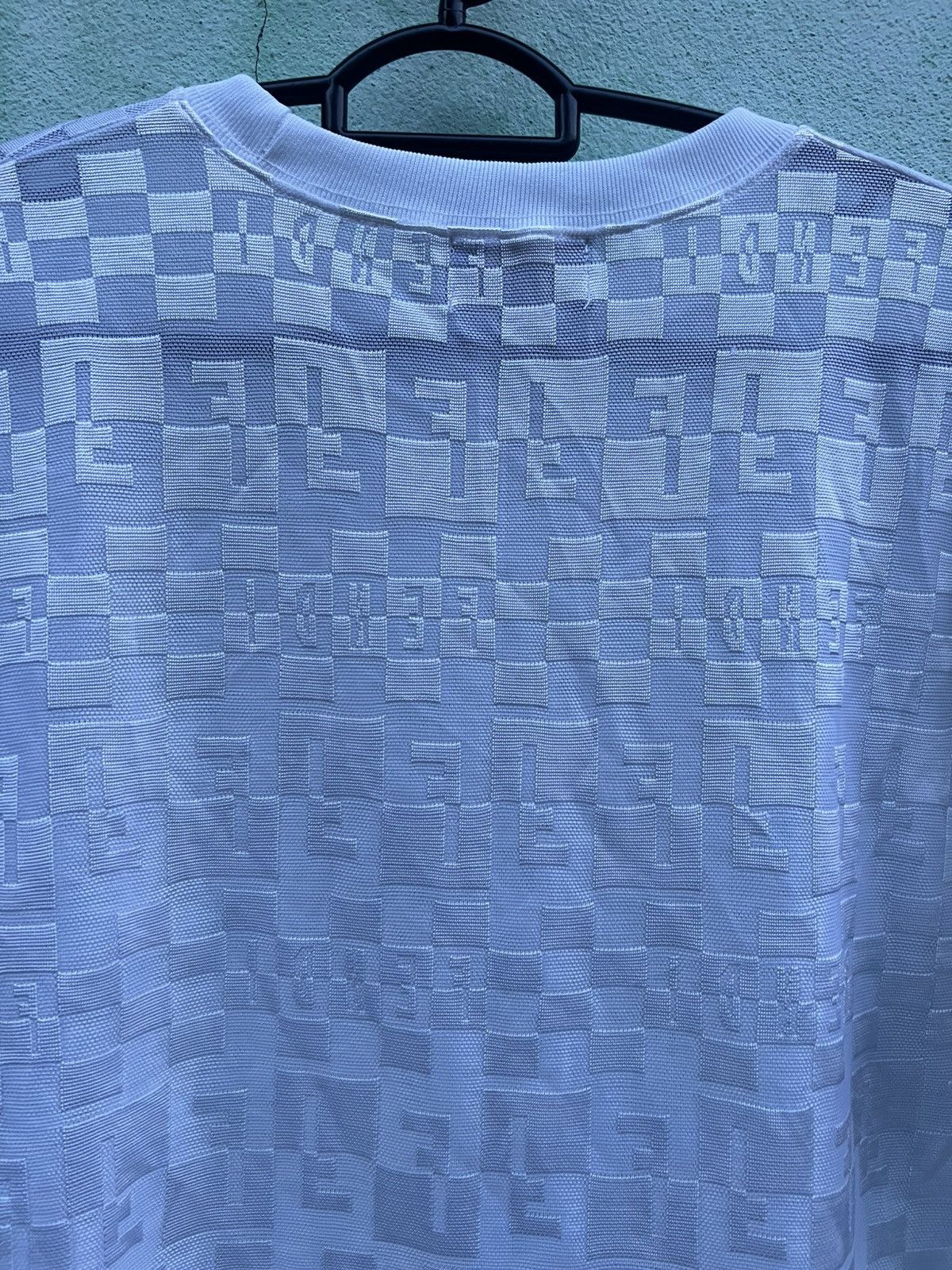 Fendi VINTAGE FENDI JEANS Monogram Checkerboard Spellout T-Shirt Size M / US 6-8 / IT 42-44 - 12 Thumbnail