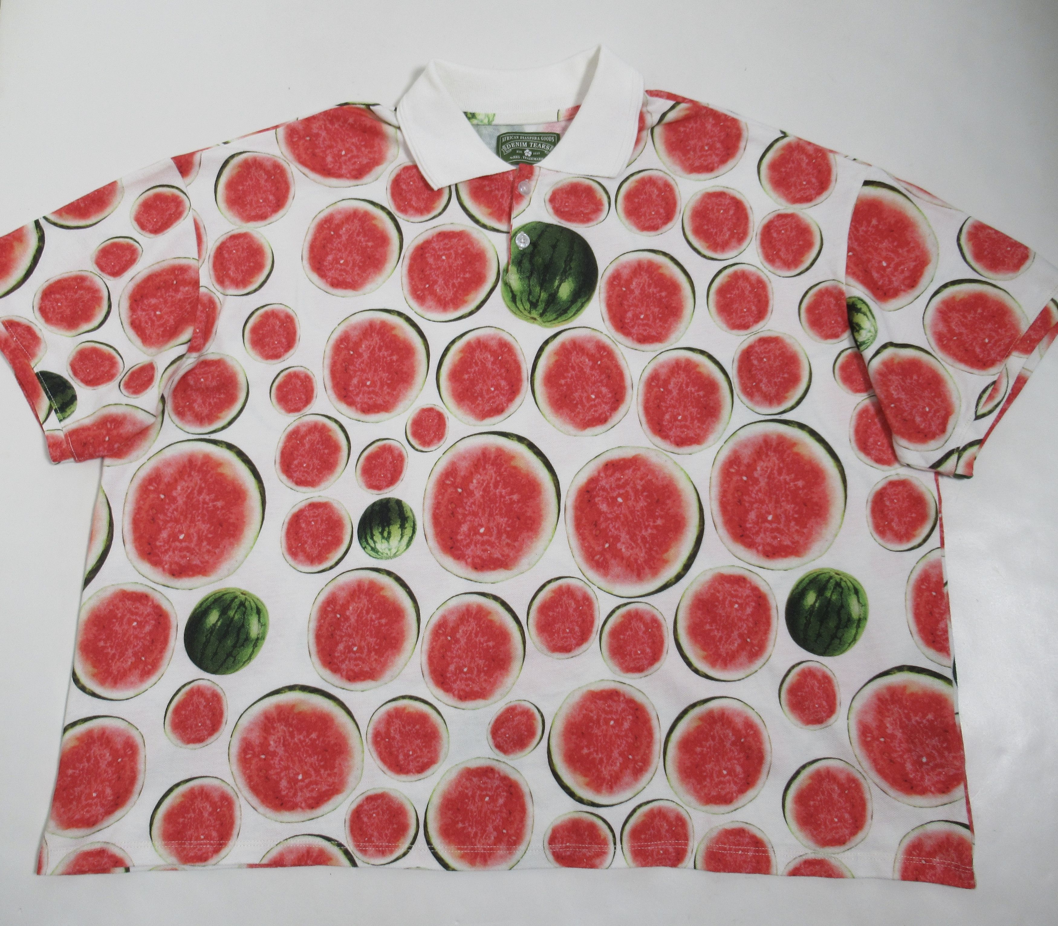 DENIM TEARS Denim Tears Men's Watermelon Polo Multicolor Size XXL Size US XXL / EU 58 / 5 - 1 Thumbnail