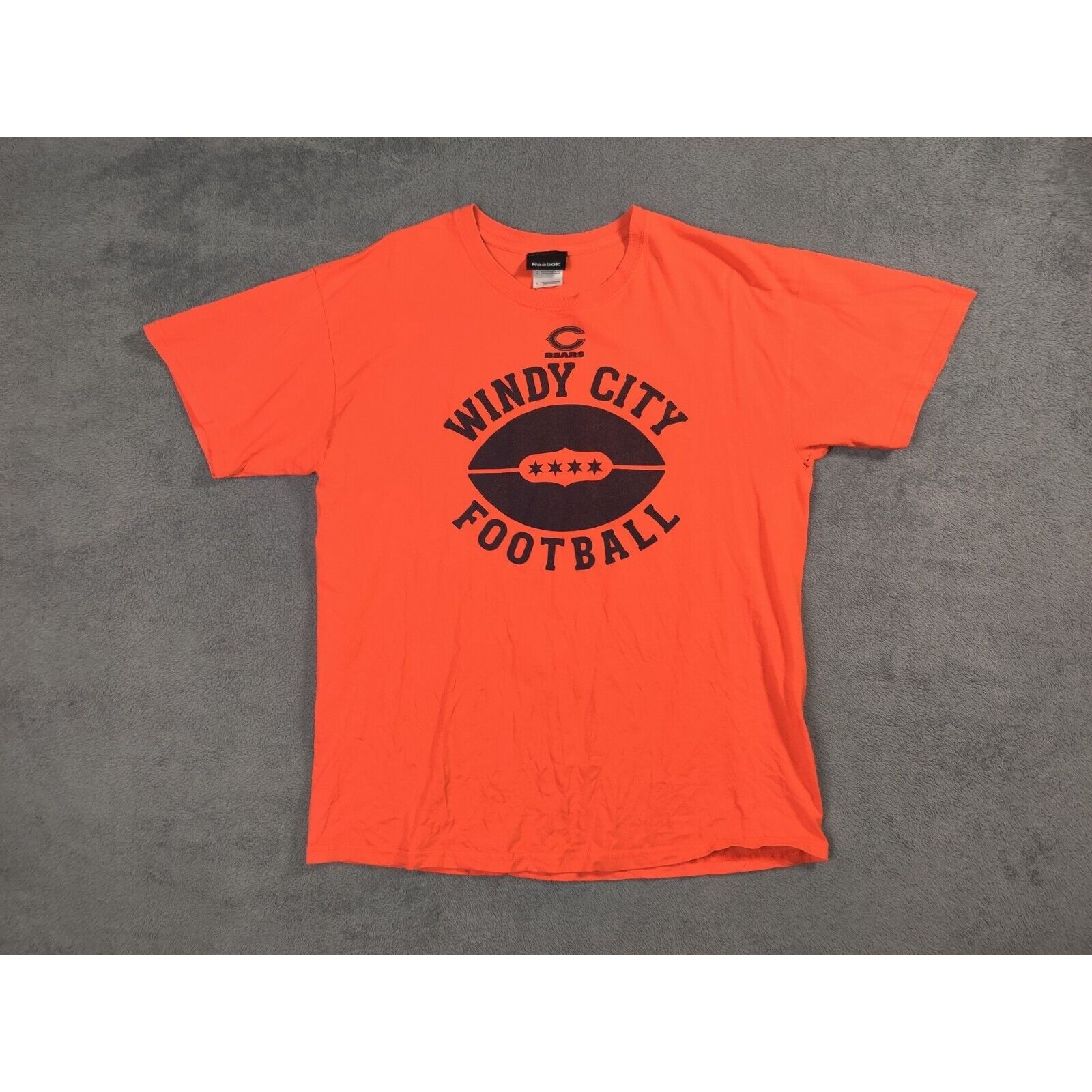 Reebok Chicago Bears Shirt Adult Mens Large Orange Windy City Size US L / EU 52-54 / 3 - 1 Thumbnail