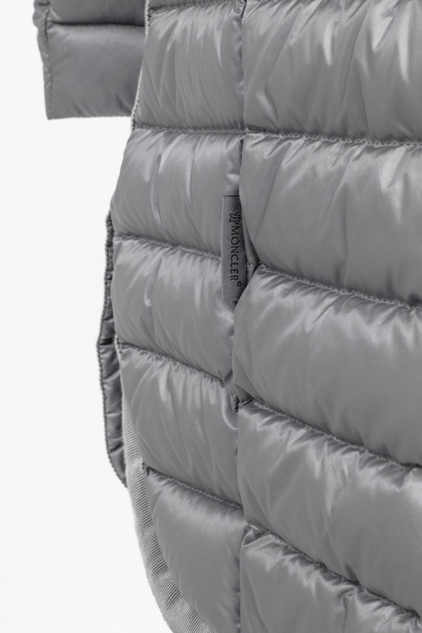 Moncler Moncler Longue Saison Bogue Grey Nylon Puffer Coat Size L / US 10 / IT 46 - 7 Thumbnail