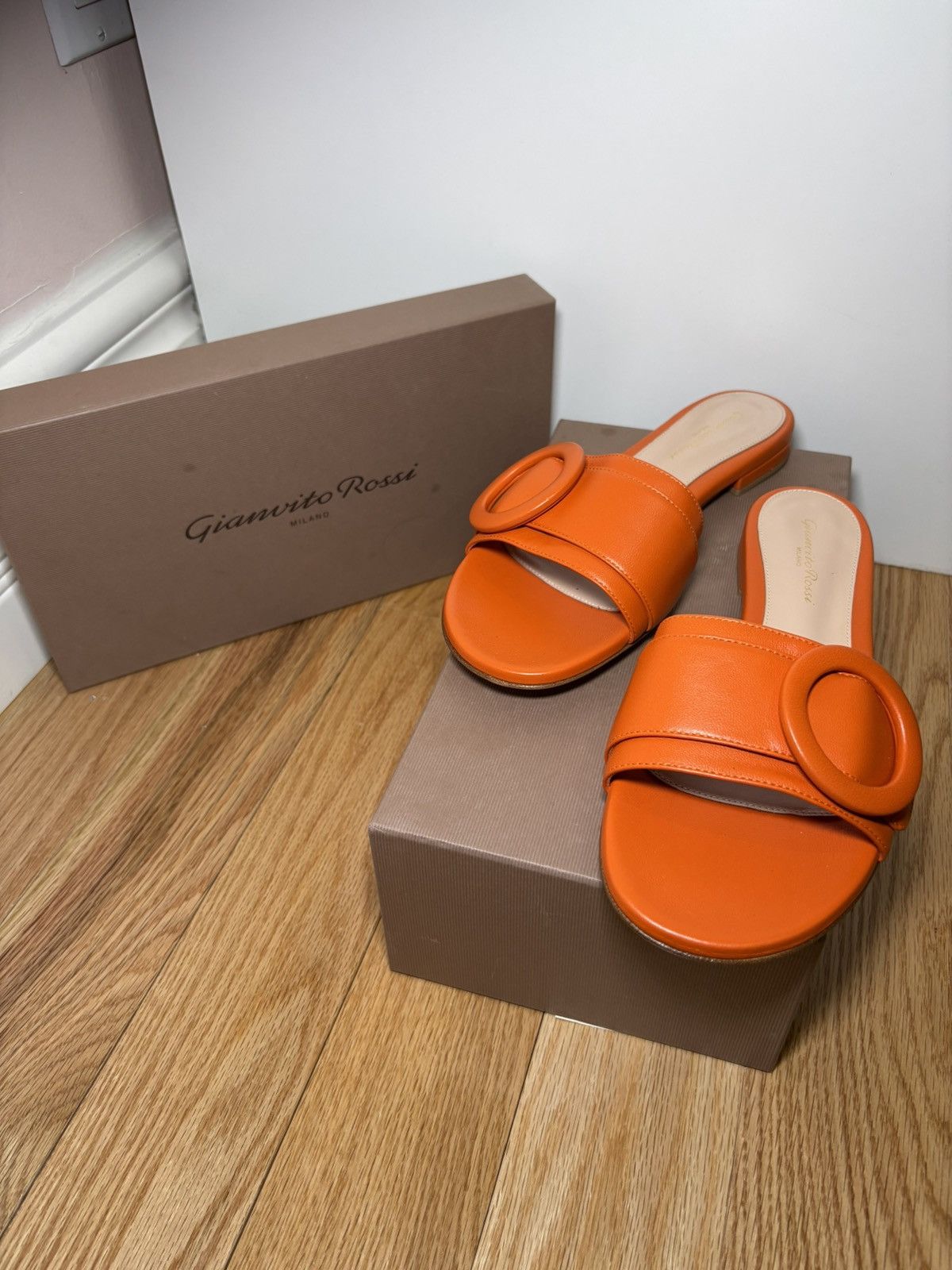 Gianvito Rossi Orange sandals Size US 8.5 / IT 38.5 - 1 Thumbnail