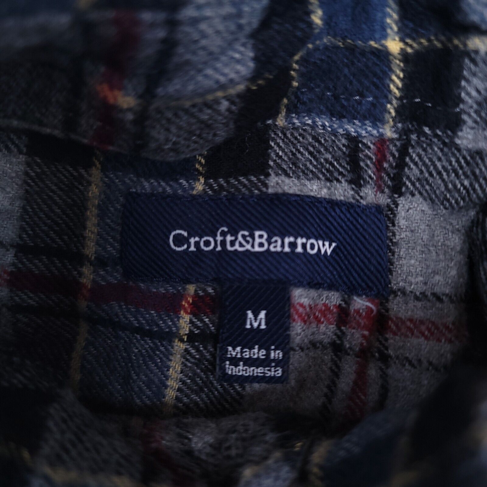 Croft & Barrow Croft & Barrow Tartan Flannel Shirt Mens Size M Gray Blue Size US M / EU 48-50 / 2 - 3 Thumbnail