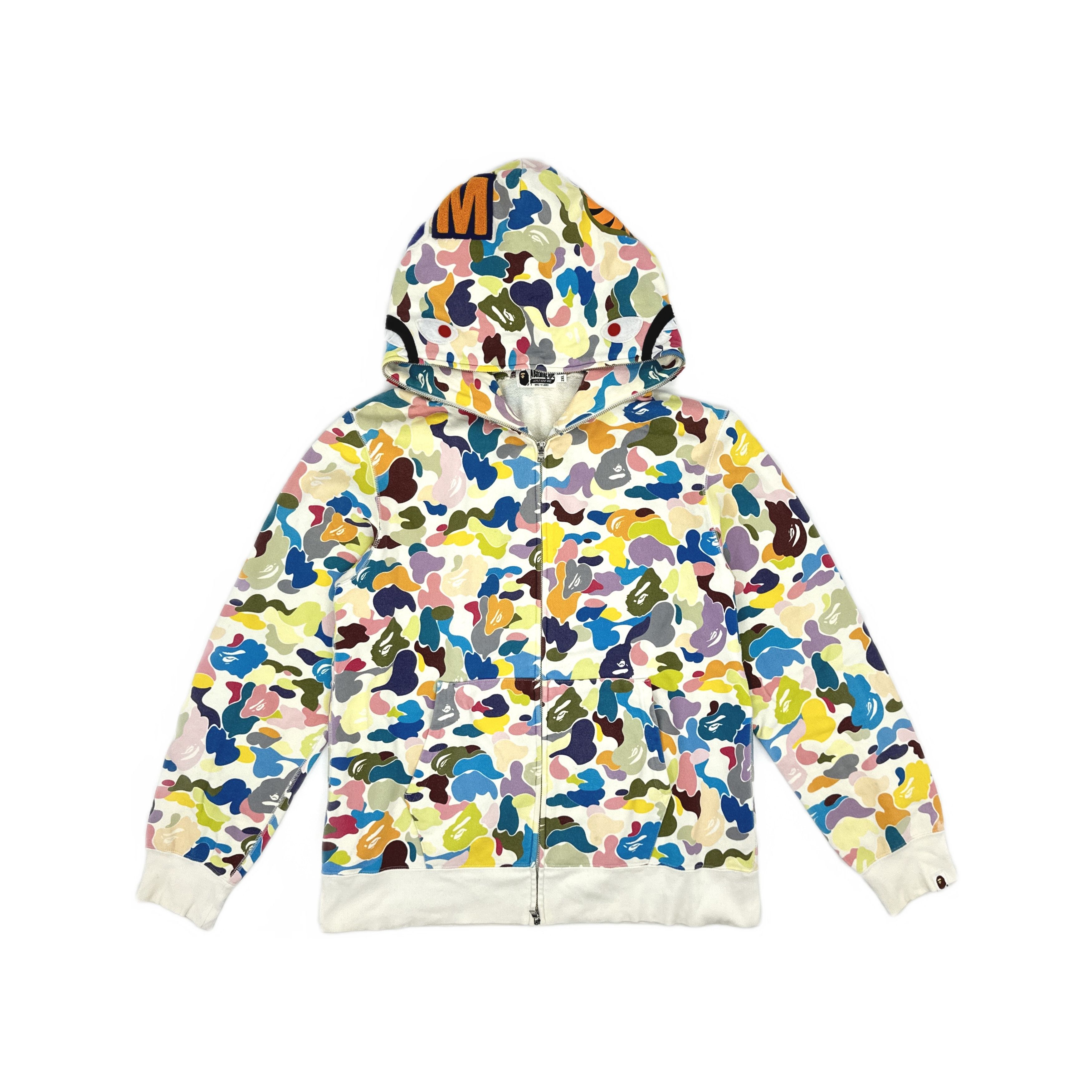 Bape A Bathing Ape Multi-Color Camo Shark Hoodie Size XXL Size US XXL / EU 58 / 5 - 1 Thumbnail