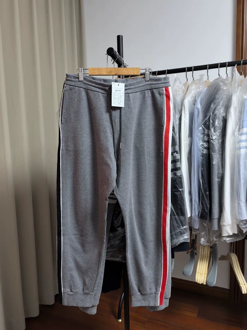 Thom Browne Thom Browne Men's Striped Sweatpants - dmc Size US 32 / EU 48 - 1 Thumbnail