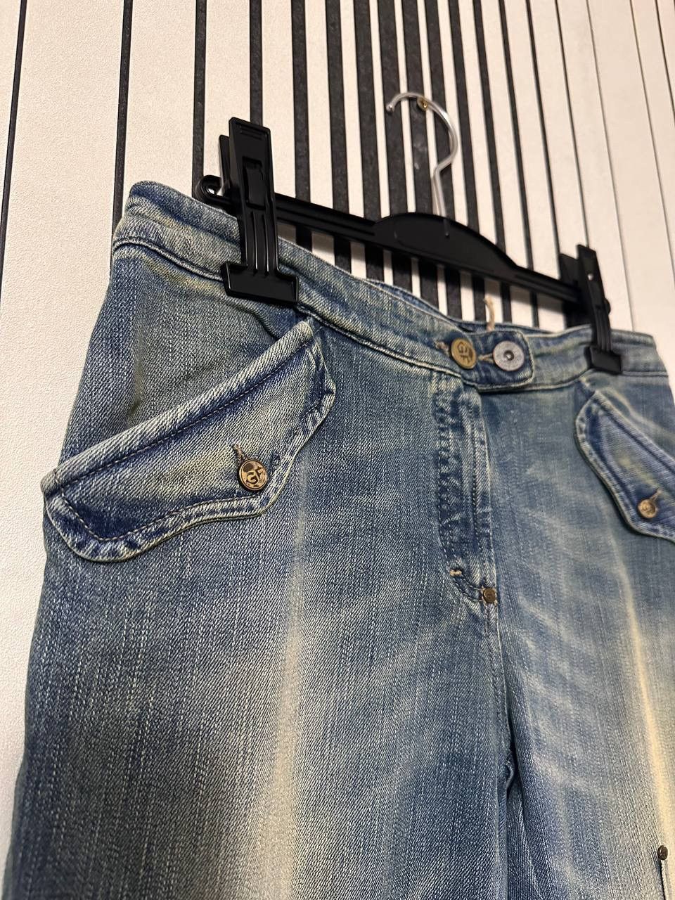 Gianfranco Ferre Gianfranco Ferre Limited Rarest Flared Y2k Denim Pants Size 30" / US 8 / IT 44 - 3 Thumbnail
