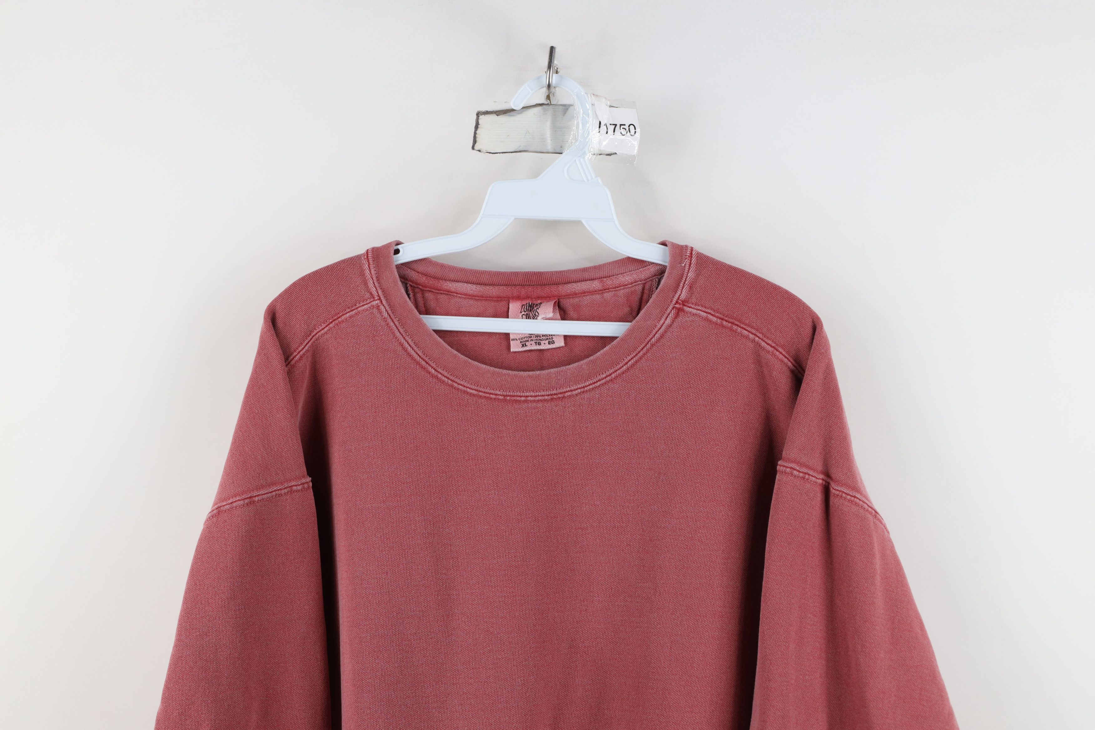 Vintage Vintage 90s Y2K Streetwear Stonewash Crewneck Sweatshirt Red Size US XL / EU 56 / 4 - 2 Thumbnail
