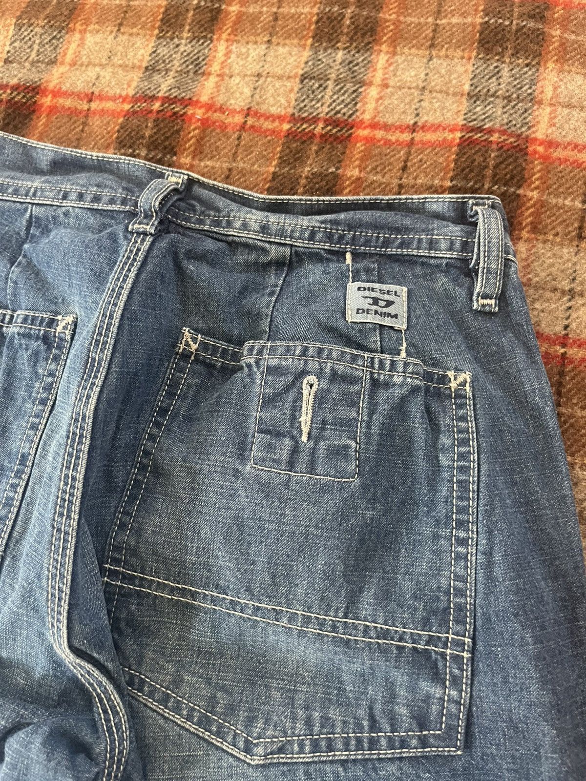 Diesel Vintage Y2K Rare Diesel Bellbottom Low Rise blue jeans 28 Size 28" / US 6 / IT 42 - 12 Thumbnail