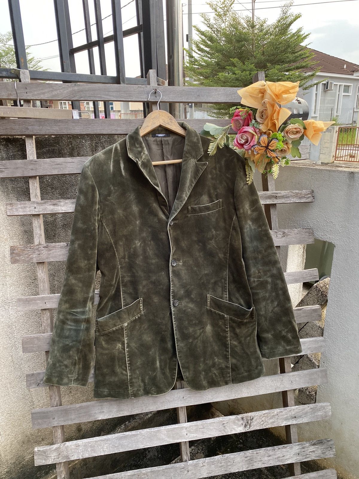 Tornado Mart 🔥 Distresed 🔥 Vintage Tornado Mart Velvet Jacket Size L / US 10 / IT 46 - 1 Thumbnail