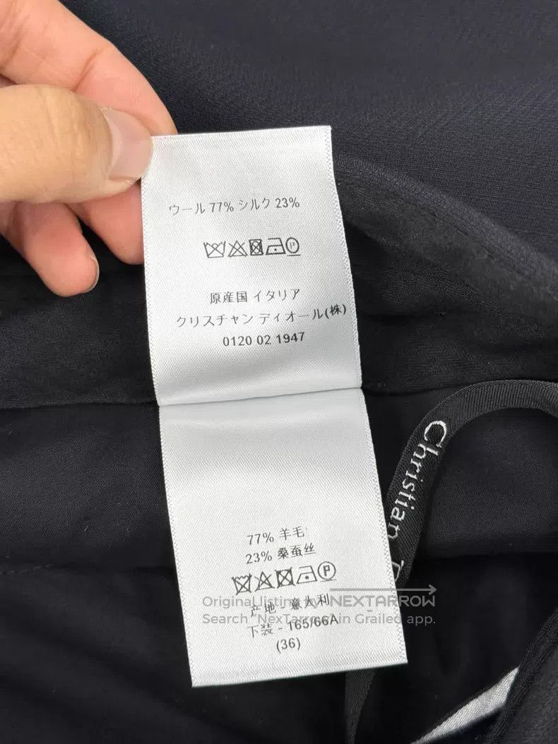 Dior Dior Black wide-leg trousers Size 24" / US 00 / IT 34 - 6 Thumbnail