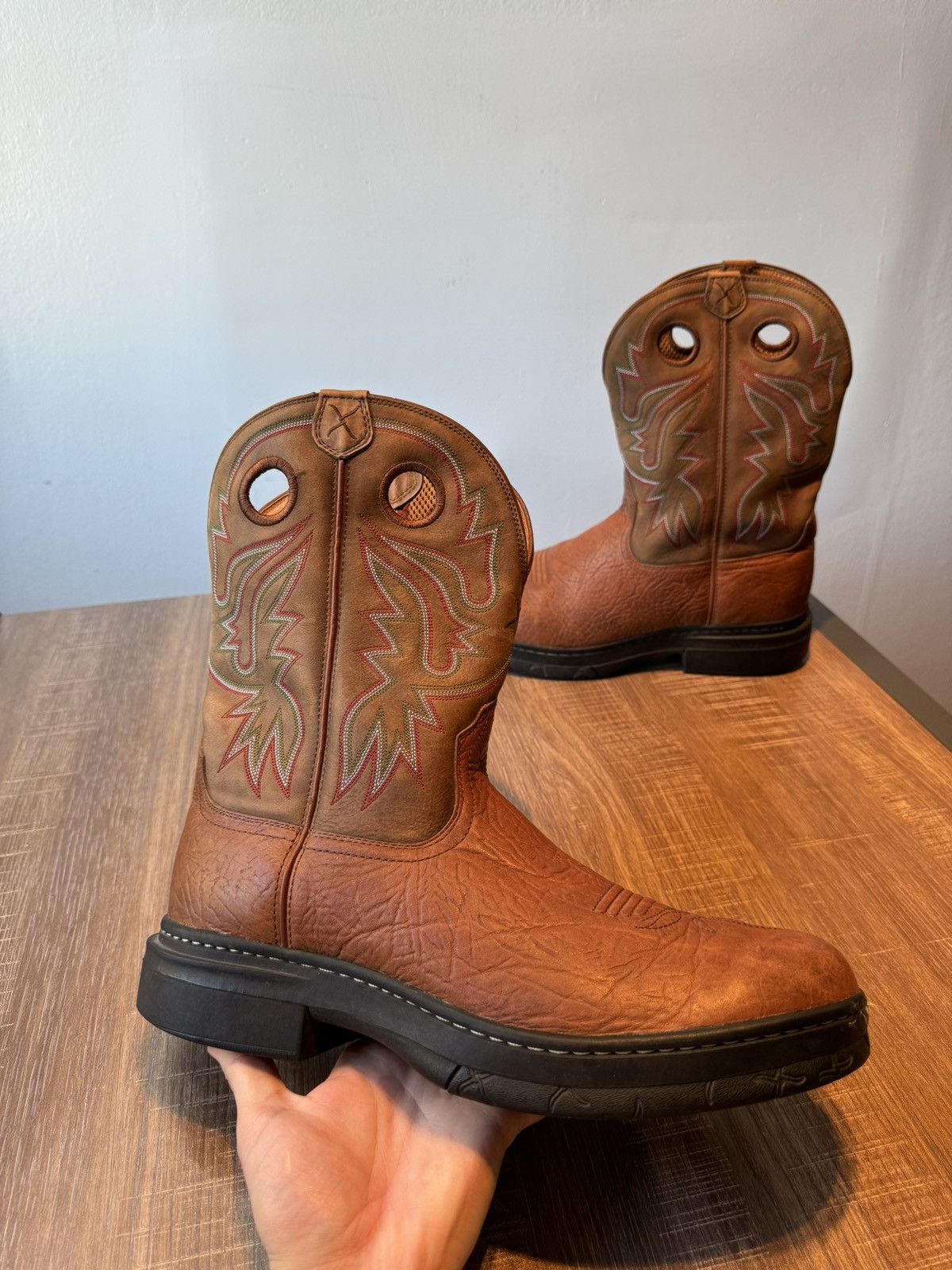 Twisted X 11 Round Toe EZ Rider Brown Size 13 Cowboy Boots