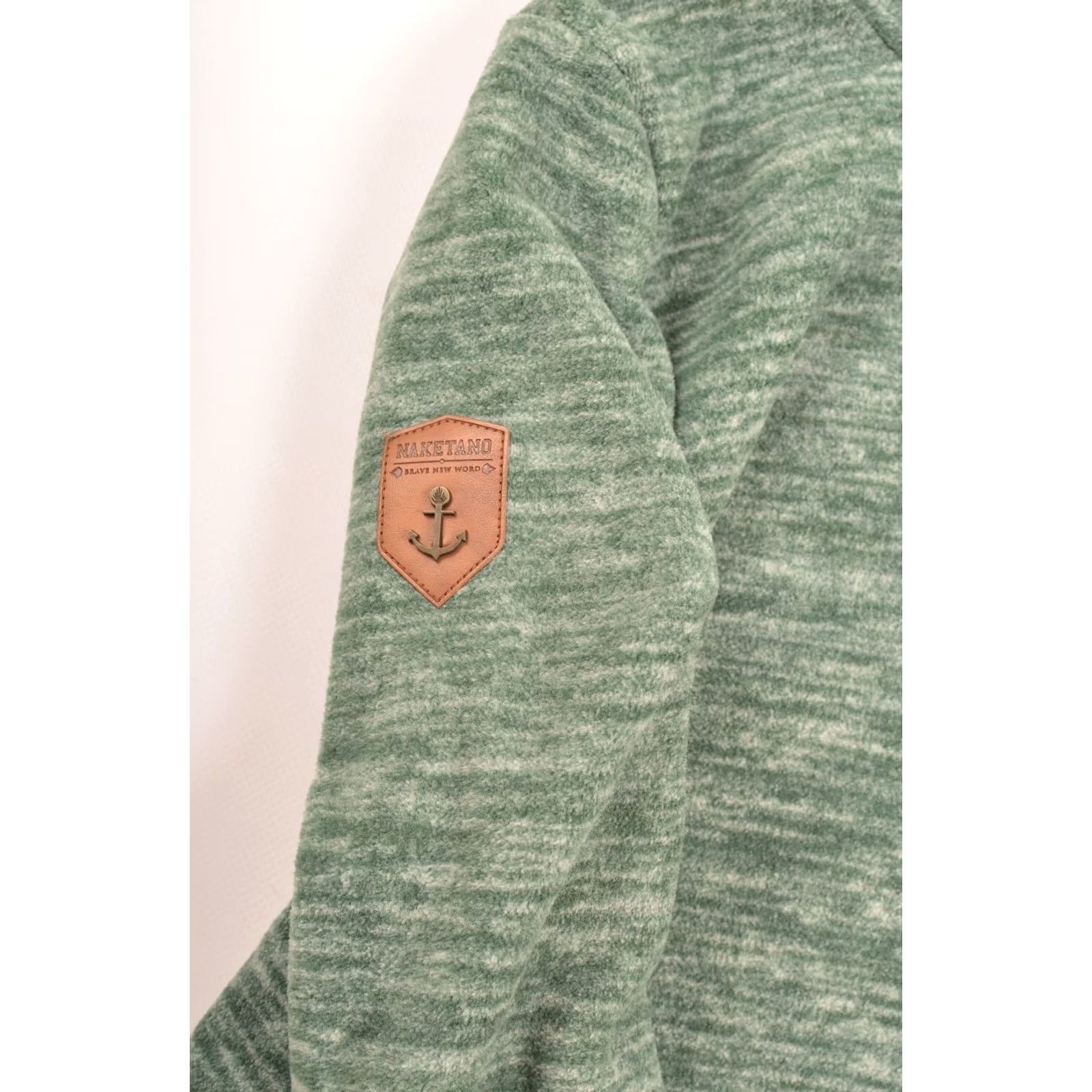 Vintage Naketano High Collar Green Fleece Sweatshirt Pullover M Adults Unisex Sweatshirt Green Pullover 65cm 55cm 46cm 69cm Mens Womens Boys Girls Size M / US 6-8 / IT 42-44 - 3 Thumbnail